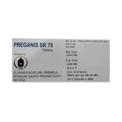 Preganis 75 Mg Tablet Sr 10